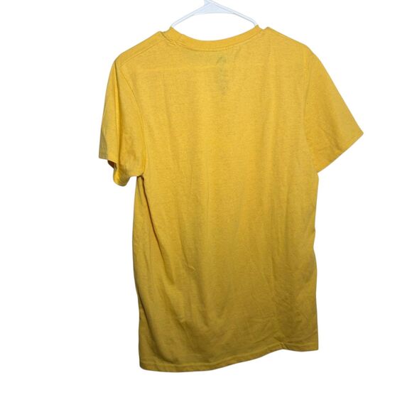MTV T-Shirt Women's Medium Yellow Crew Neck Graphic Tee Shirt Logo Printed - Picture 4 of 7
